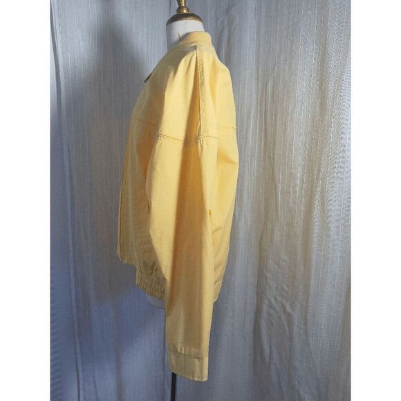 Vintage Men's Pale Yellow Windbreaker Jacket - Size XL - Picture 5 of 6